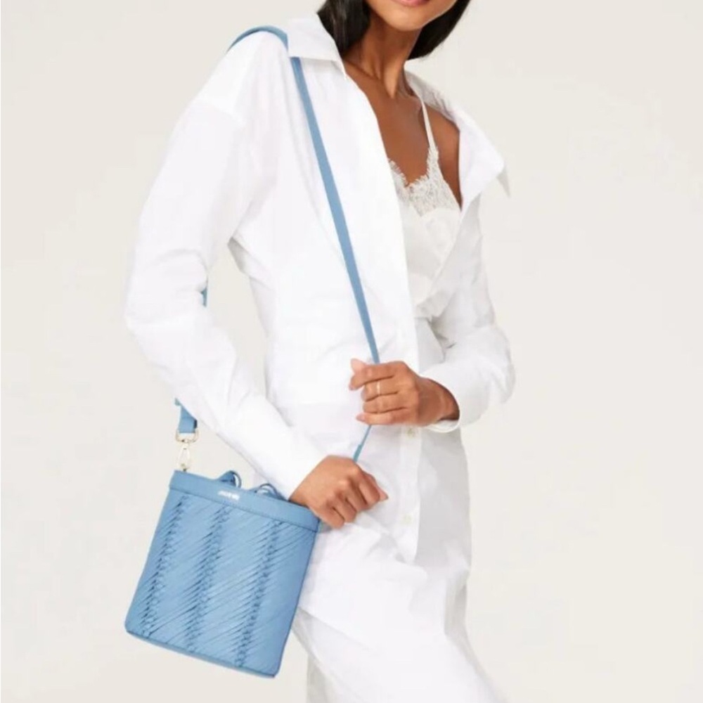 🩵 Jason Wu Adeline Leather Bucket Bag Baby Blue 🩵  Retail: $268 💫
